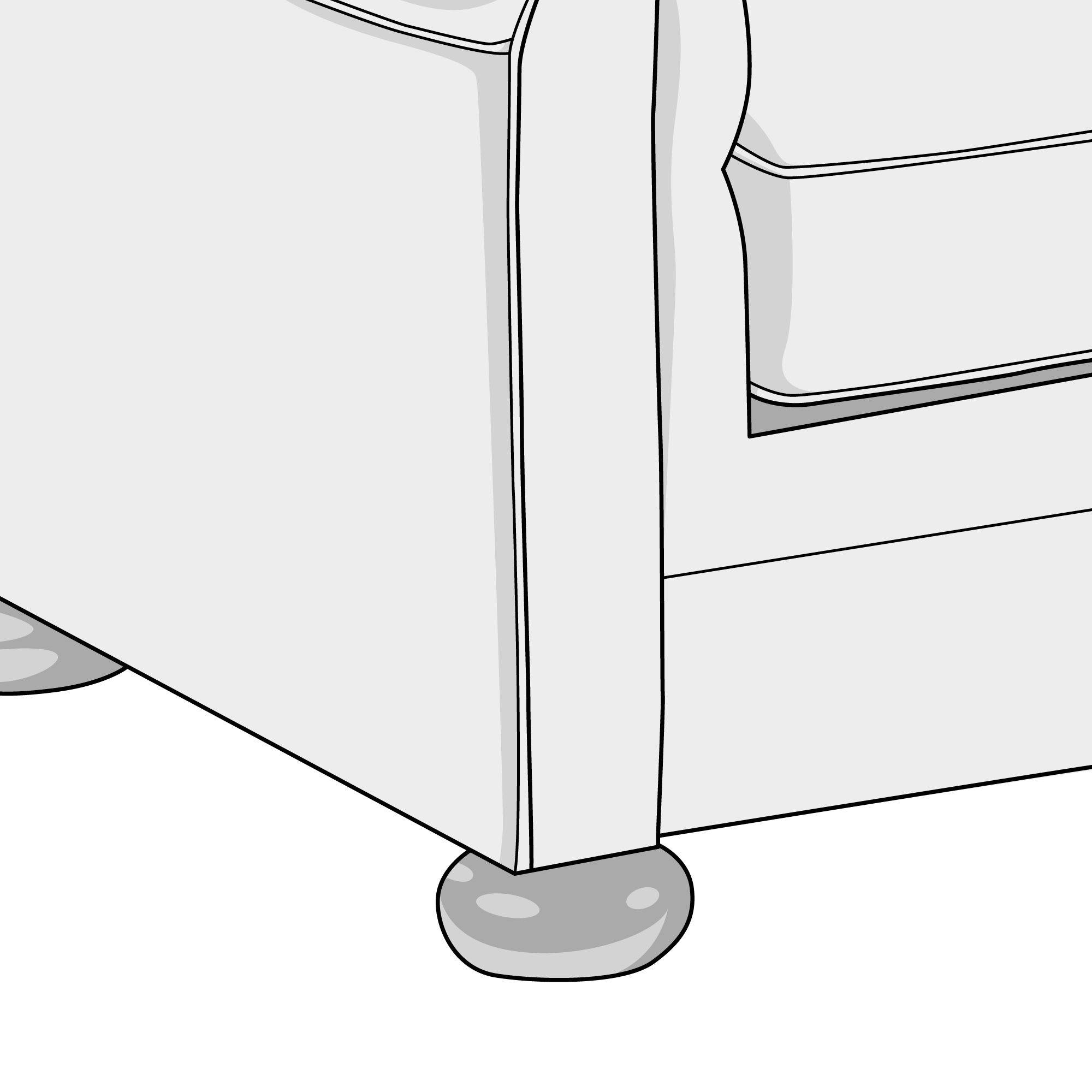 包子脚-沙发脚和腿的类型-沙发指南